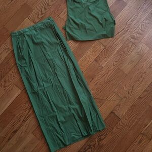 Reformation green two piece set